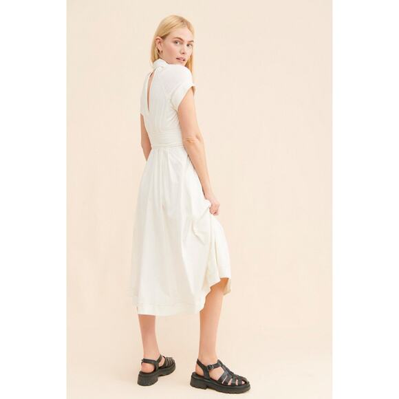 Anthropologie Maeve Poplin Midi Shirt Dress 8 - Picture 3 of 12